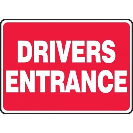 SAFETY SIGN DRIVERS ENTRANCE 10 X MTKC500XV